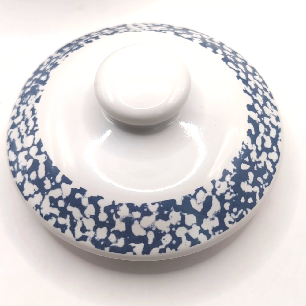 Four (4) Vintage 90's Jay Imports Blue Heart Soup Bowls With Lids - Picture 4 of 7